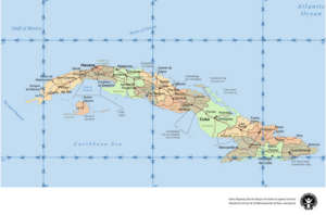 Cuba: map