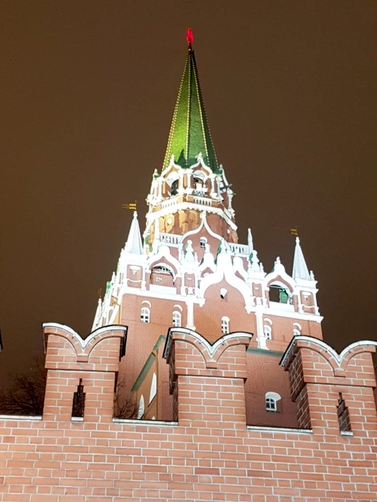 A glimpse of the Kremlin.