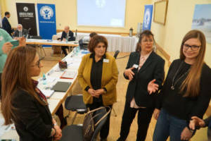 From right: Vera Rogova, Eastern European scientist of the Peace Research Institute Frankfurt/PRIF.