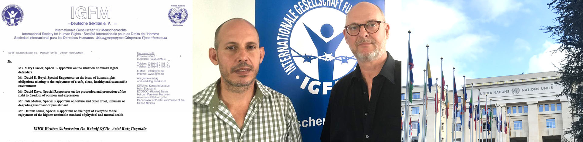 IGFM has filed a complaint against Cuba with the UN Human Rights Council